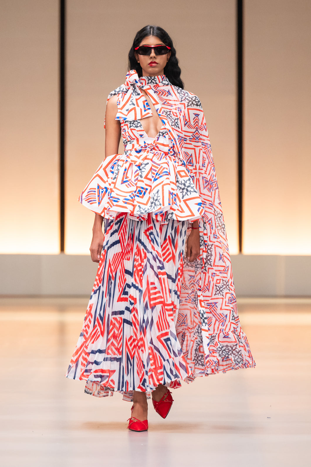 SIZALWA NGOBANI pleated dress