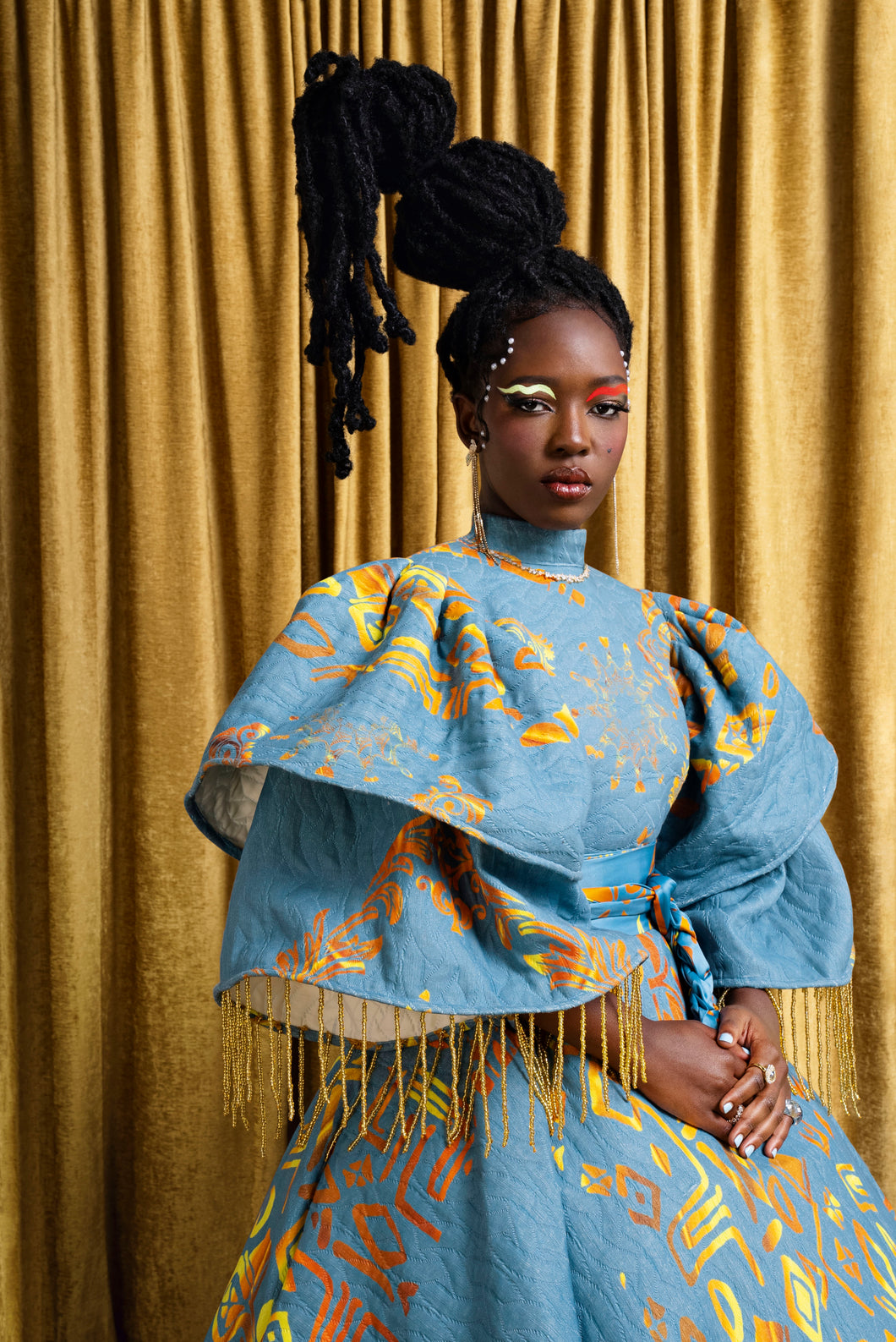 “I see my brand as a storytelling tool. Celebrating the stories and glamour of our African ancestors with a very modern and futuristic feel. So for me, inspiration comes from understanding who I am, where I am and where I want to be.”
