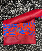Load image into Gallery viewer, Faux Ostrich Leather clutch bag
