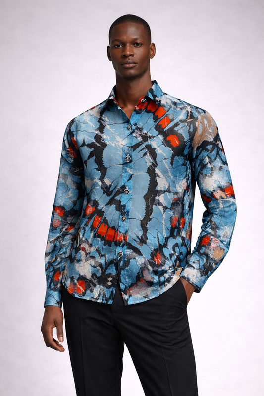 INDALO aqua blue shirt