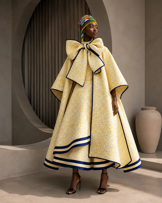 Abenguni Dress and Shawl set